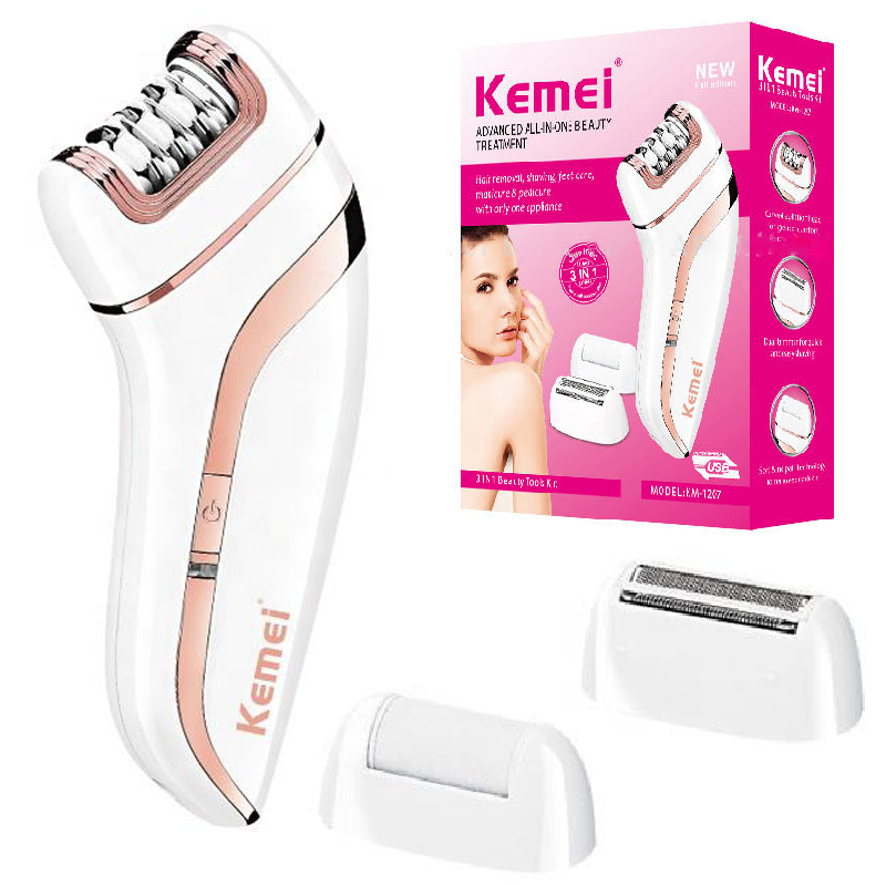 Epilator Wireless - Оригинальный Эпилятор Kemei 3 в 1,